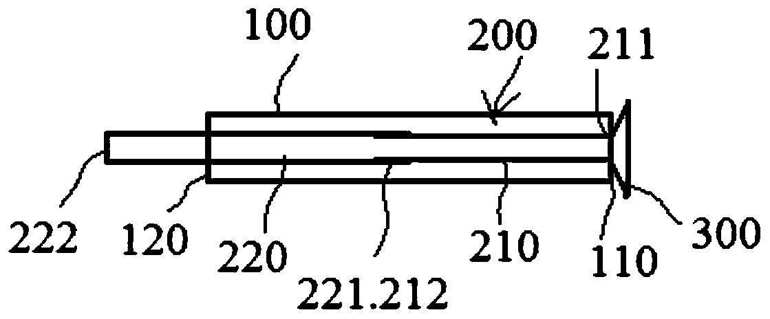 Sucked type material taking device for bronchoscope