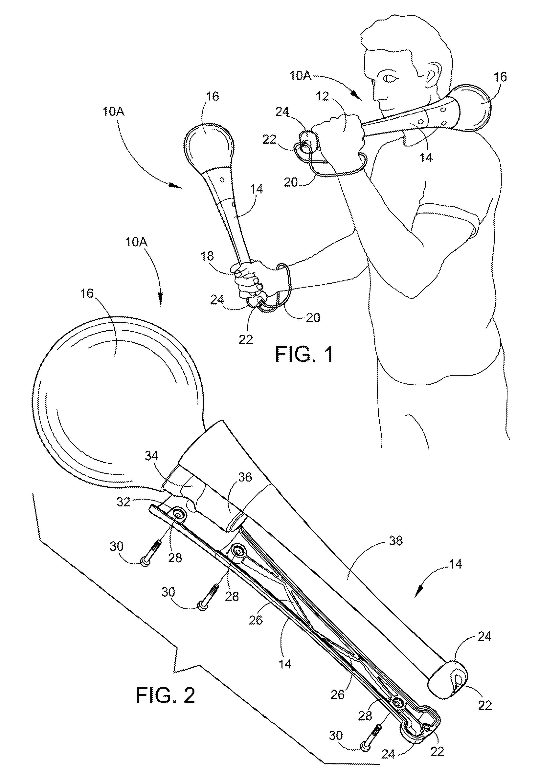 Hand held exercise and fitness device