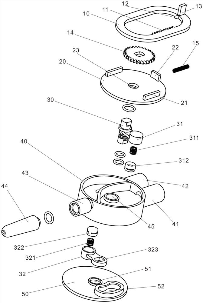 Switching valve and water outlet device