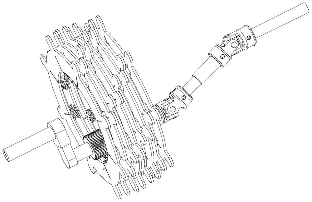 Meshing method of movable-tooth gear and variable-diameter continuously variable transmission applying same