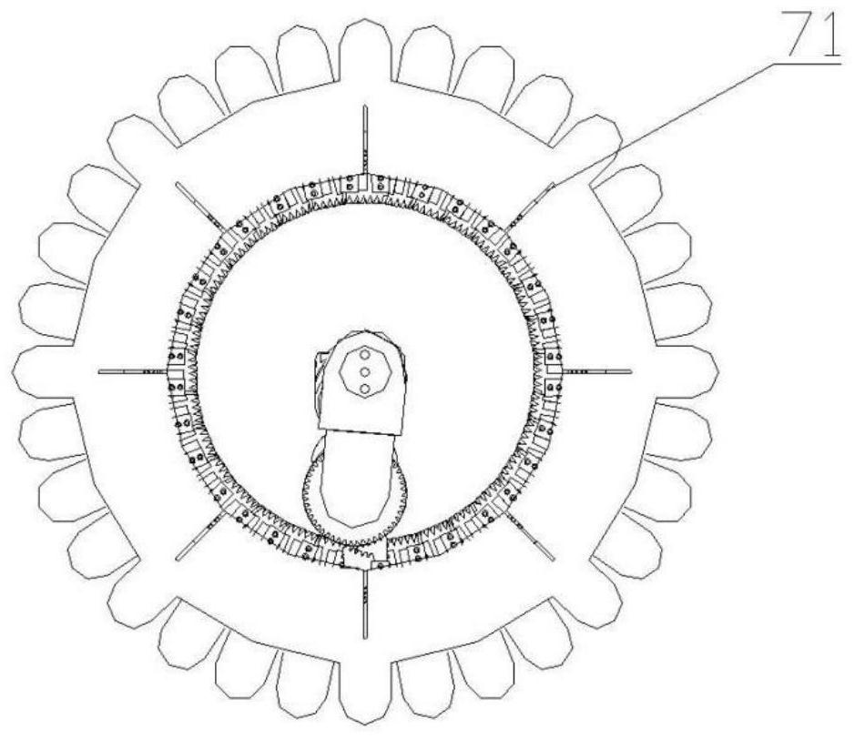 Meshing method of movable-tooth gear and variable-diameter continuously variable transmission applying same