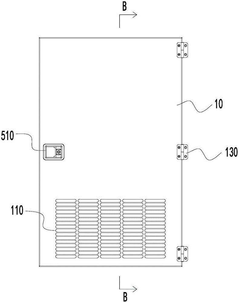 Sound insulation air inlet device of generator set