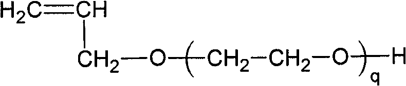 Plastic retaining type polyether assemblage carboxylic acid high-performance water reducing agent and preparation method thereof