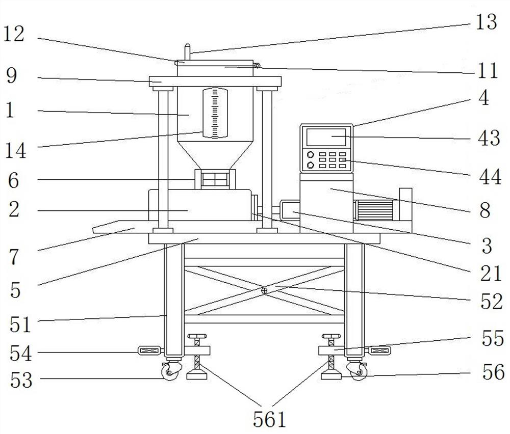 Automatic feeding device for Chinese soft-shelled turtle breeding