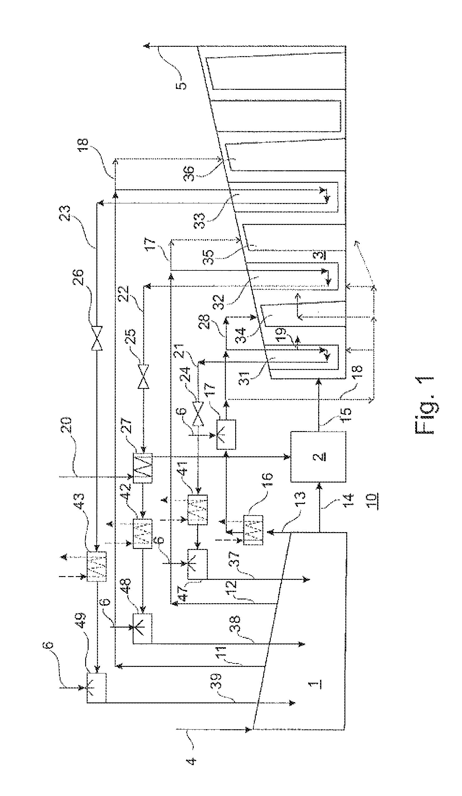 Method for cooling a gas turbine plant and gas turbine plant for implementing the method