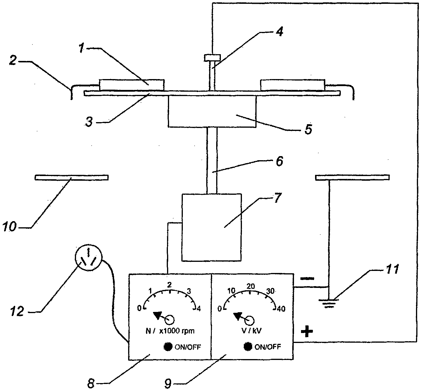 Device for preparing nano fibers with ordered arrangement and cross structures