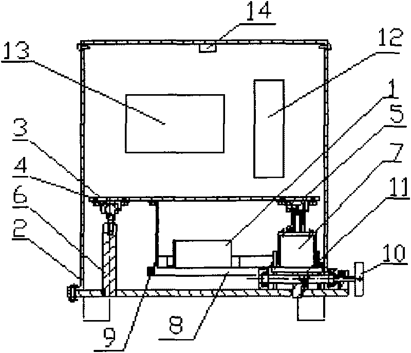 Large-scale turning axle verticality detection device and method