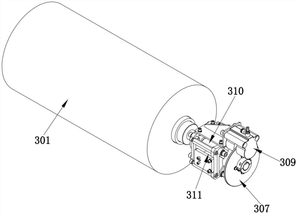 Cigarette degradation film packaging machine and packaging method thereof