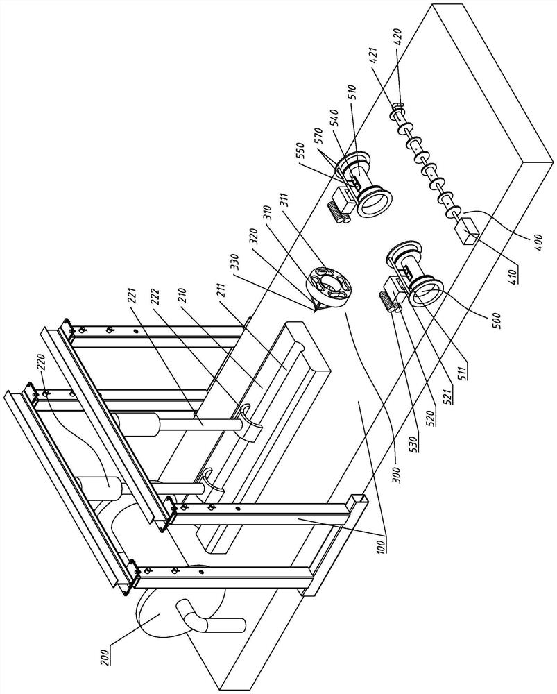 Wire dividing machine for cable processing