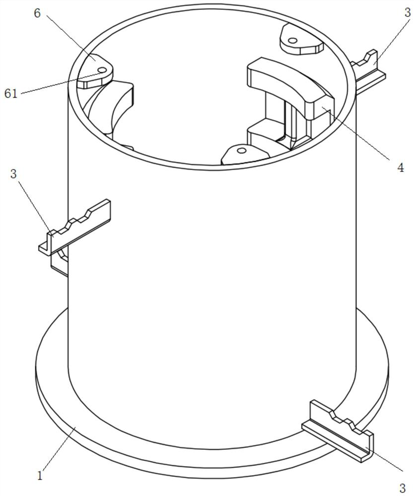 Novel structure vibration isolator outer sleeve for floating slab ballast bed