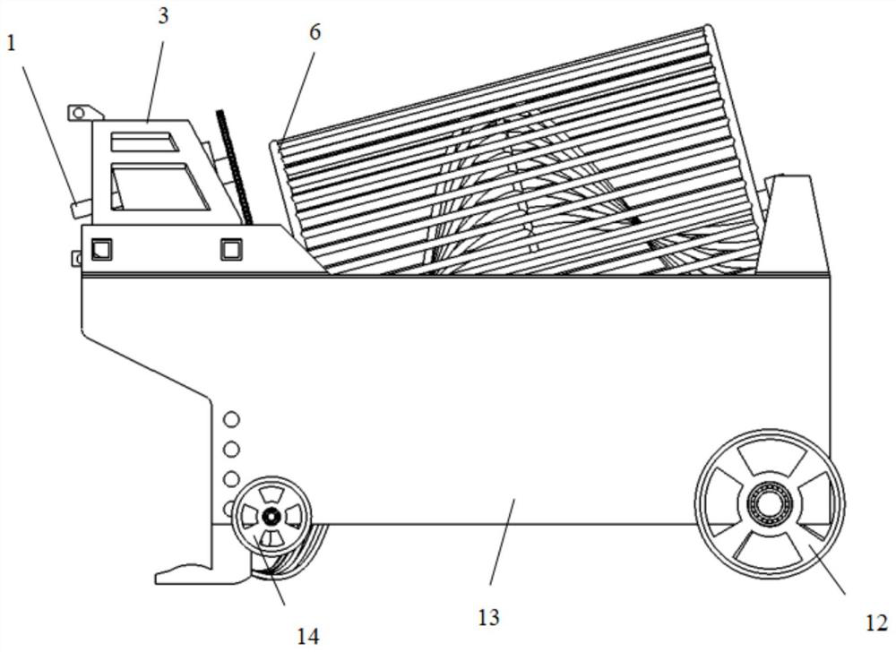 Spiral drum separation type cassava harvester