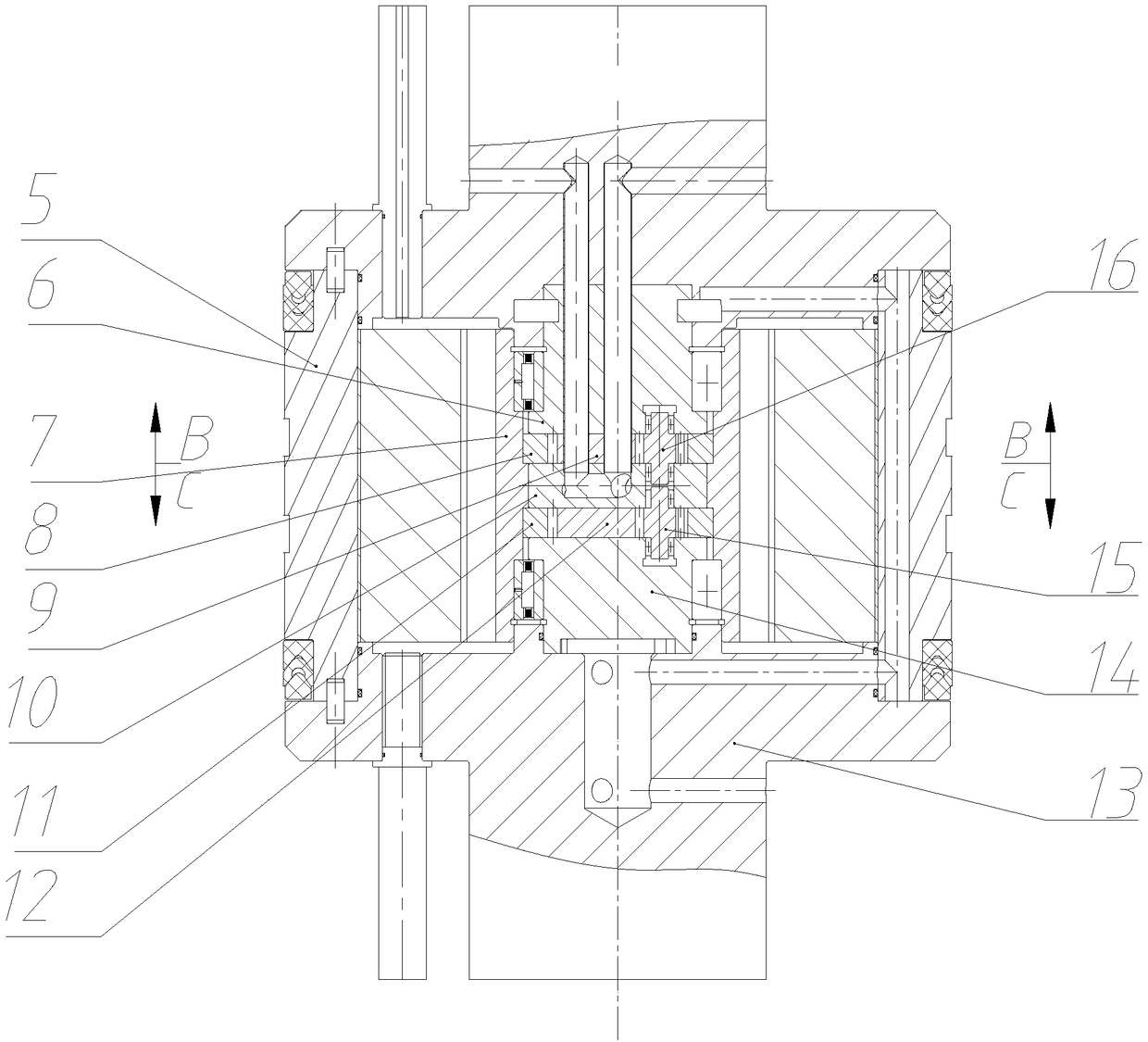 Oil pump and oil cylinder integrated device driven by alternating current servo motor