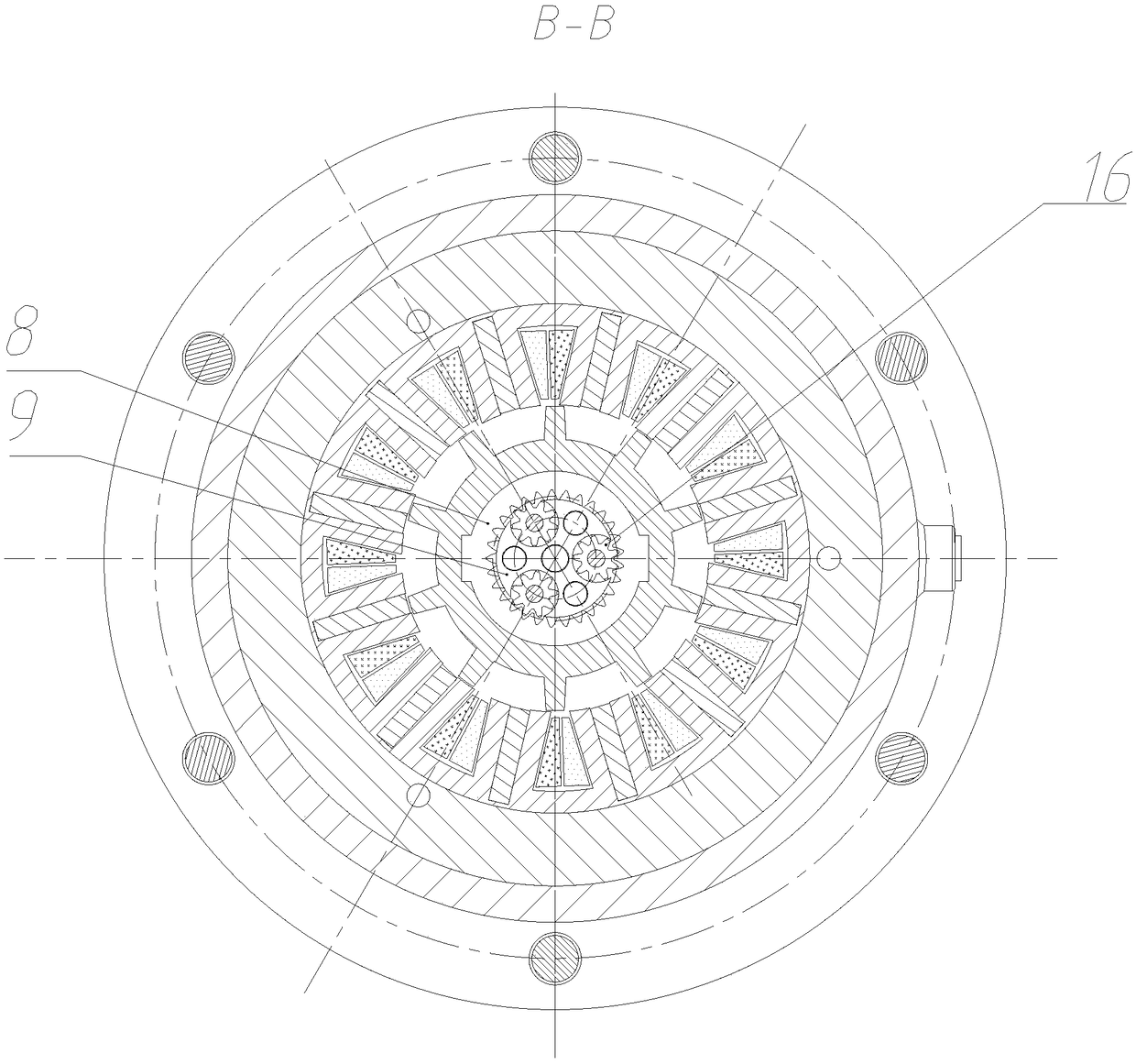 Oil pump and oil cylinder integrated device driven by alternating current servo motor