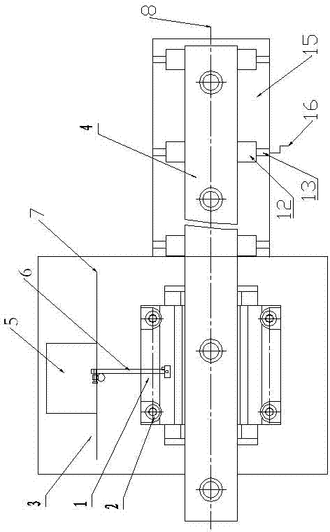 Detection device and detection method of straight line guide rail pair