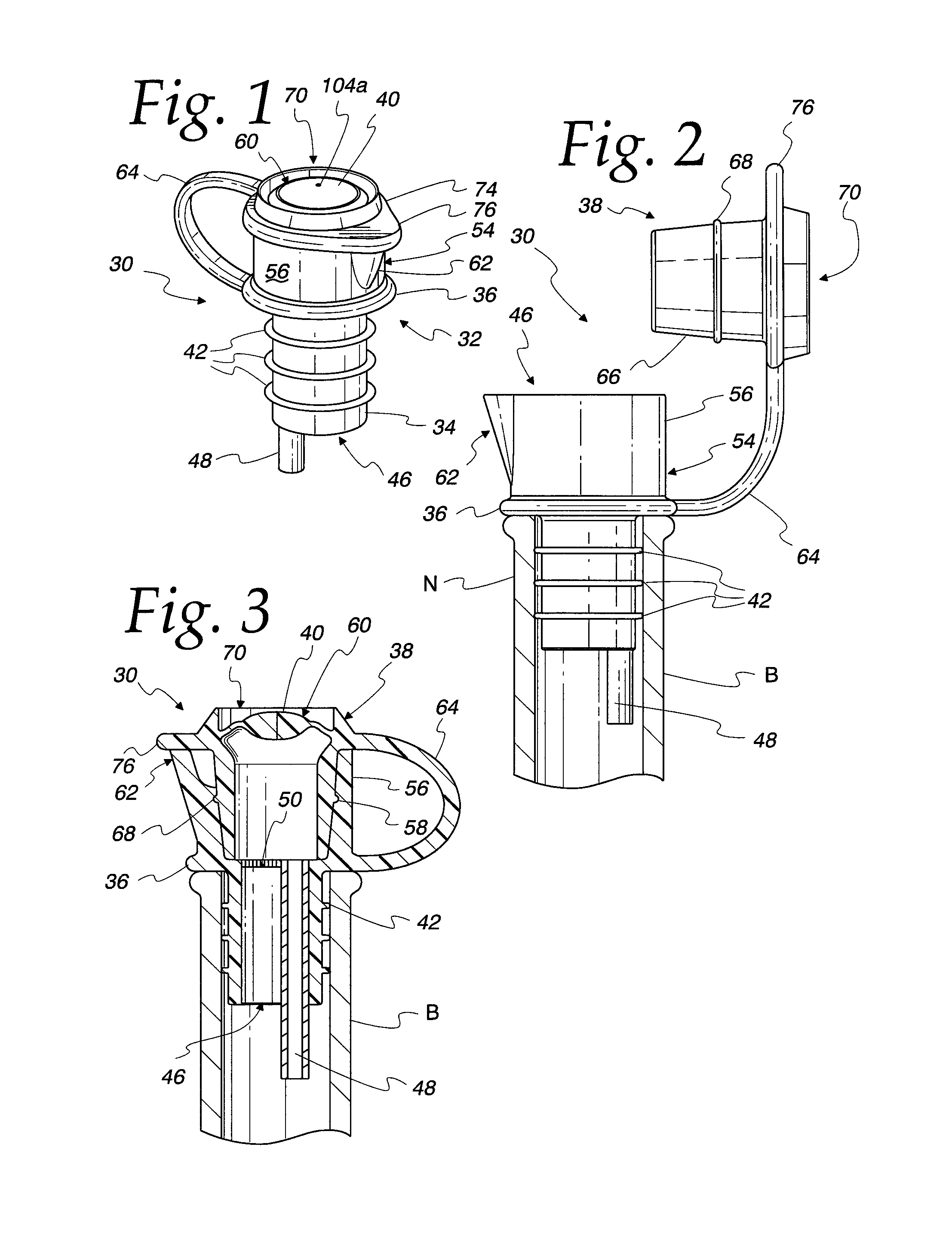 Vacuum bottle stopper for wine and method