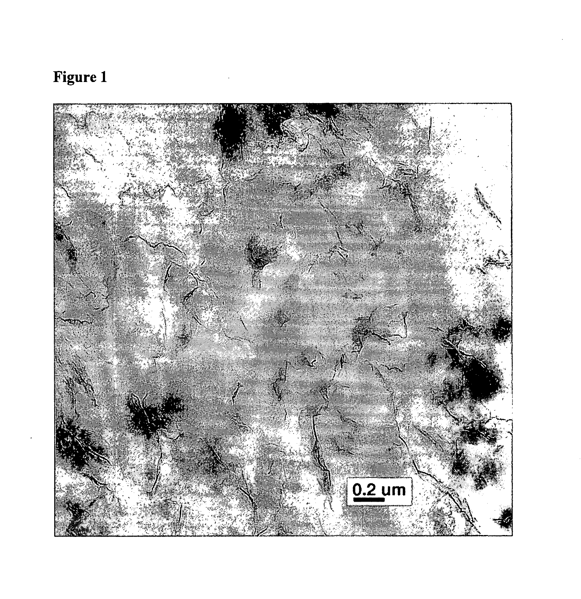 Polymers filled with highly expanded graphite