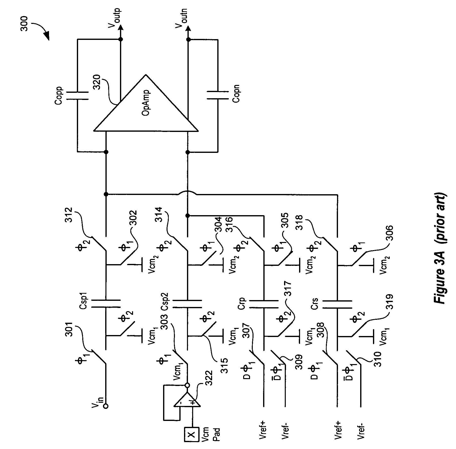 Signal processing system having an ADC delta-sigma modulator with single-ended input and feedback signal inputs