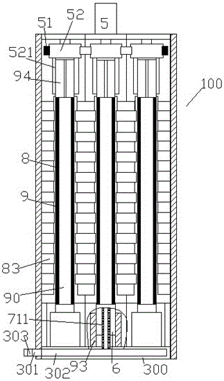 Easily cleaned exhaust gas treatment apparatus