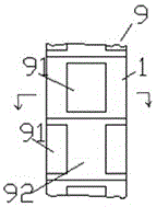 Easily cleaned exhaust gas treatment apparatus