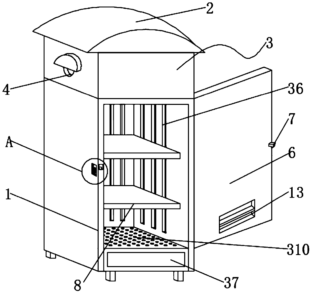 Anti-condensation dual-power switch cabinet