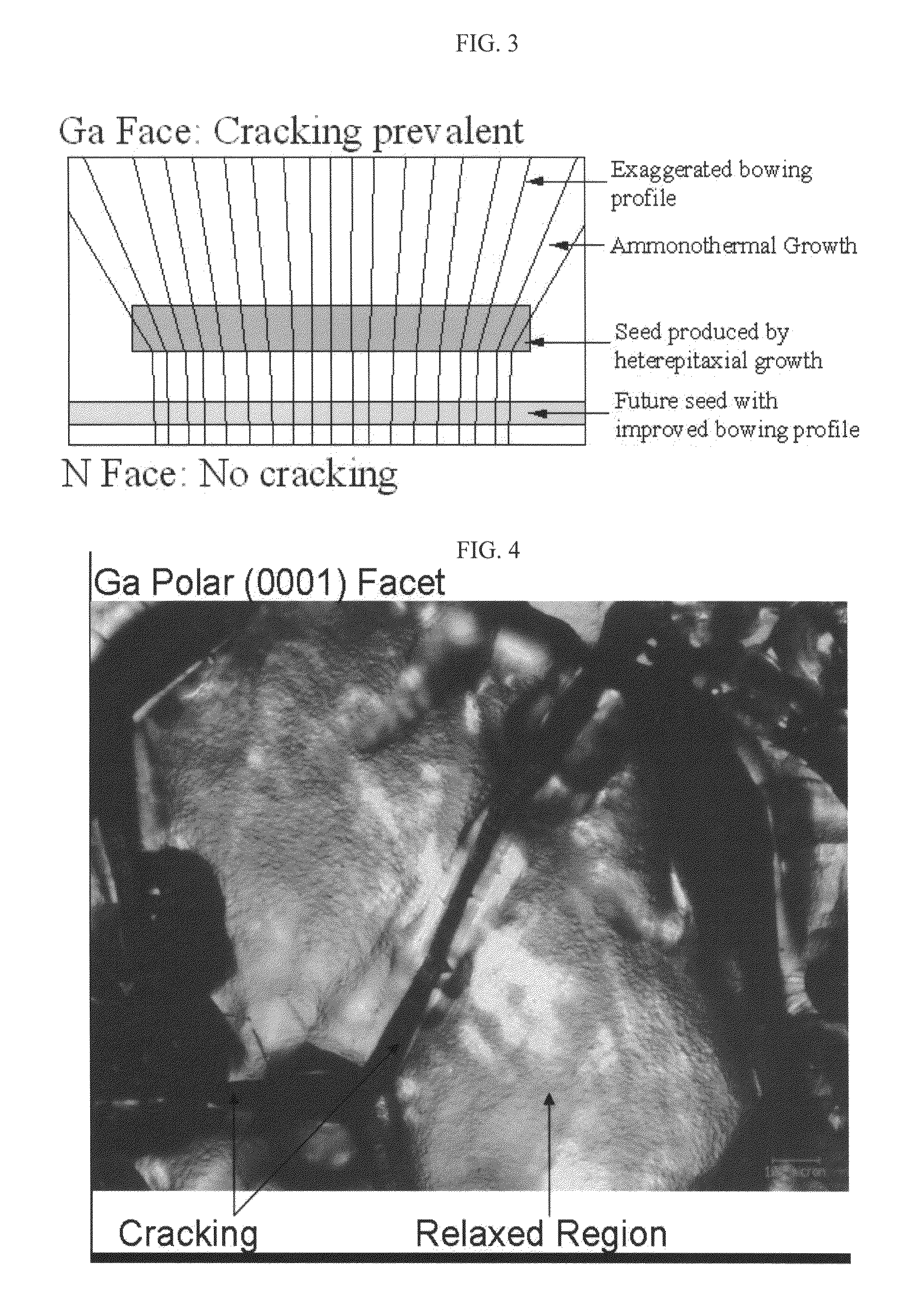 Methods for producing improved crystallinity group III-nitride crystals from initial group III-nitride seed by ammonothermal growth