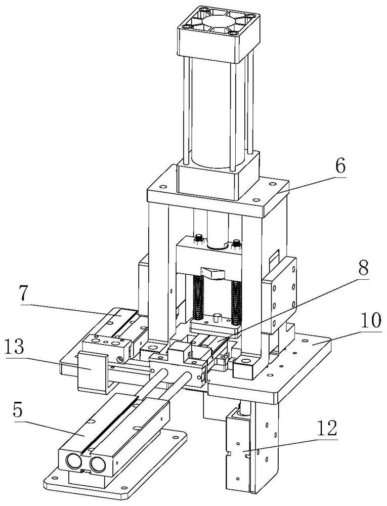 Automatic punching machine for radial hole of thin-wall annular part