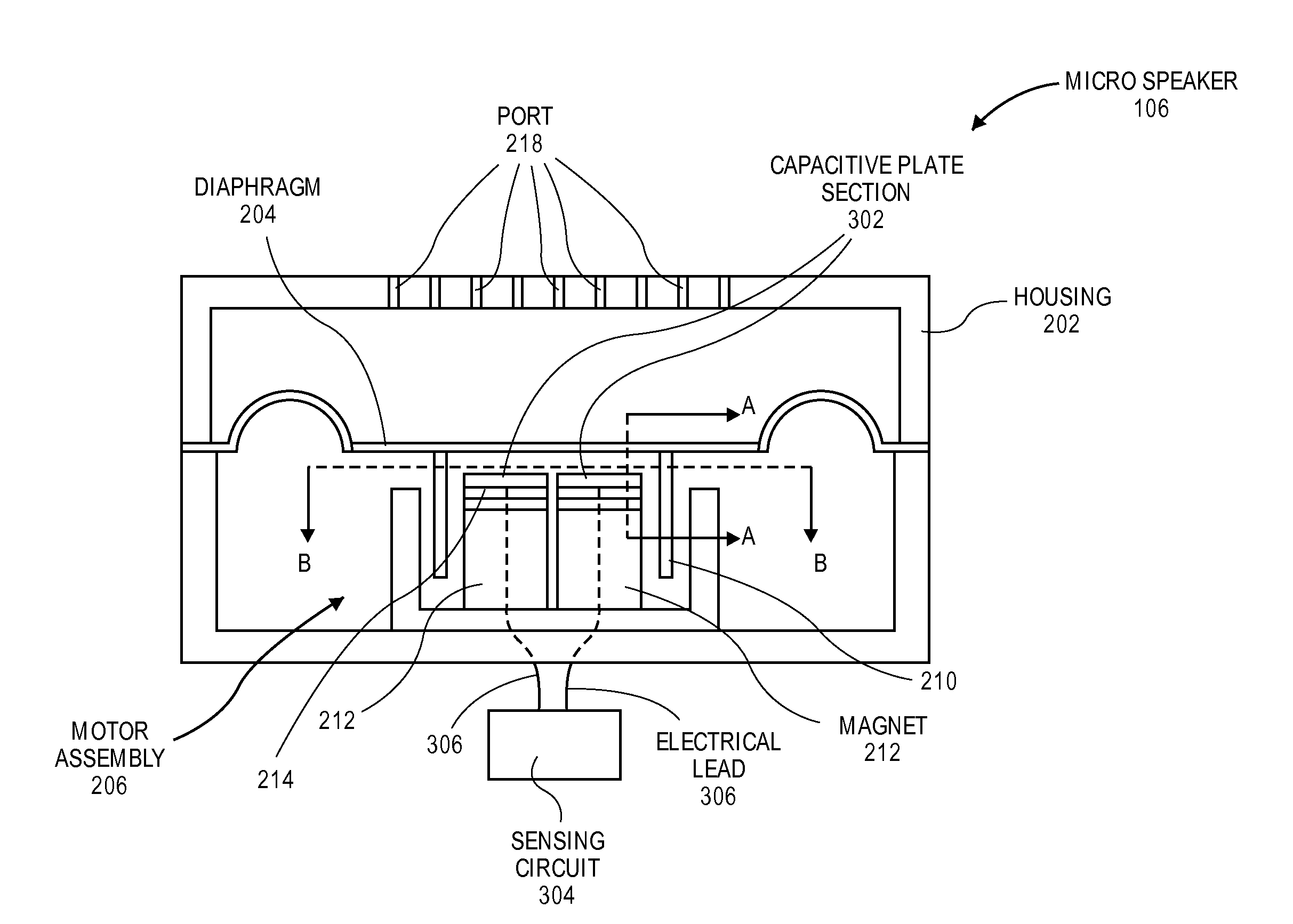 Capacitive position sensing for transducers