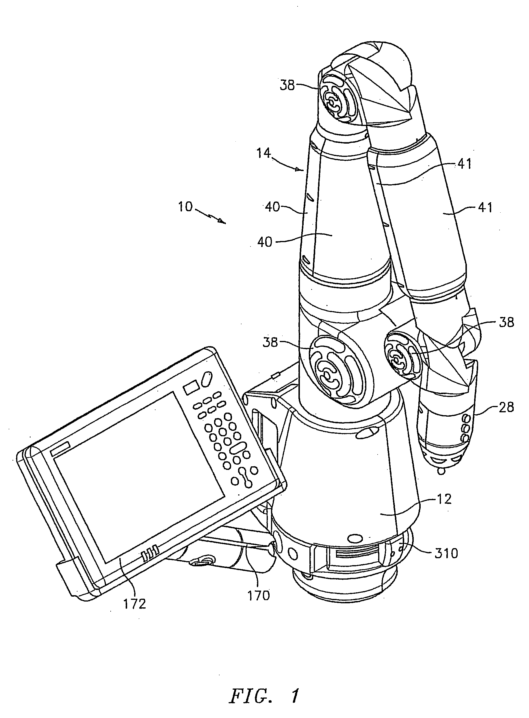 Apparatus for providing sensory feedback to the operator of a portable measurement machine