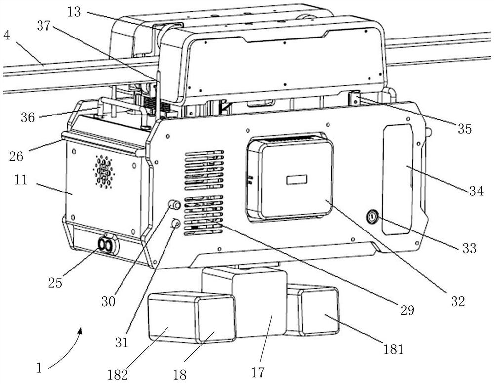 Inspection robot and system for inspecting tunnel construction