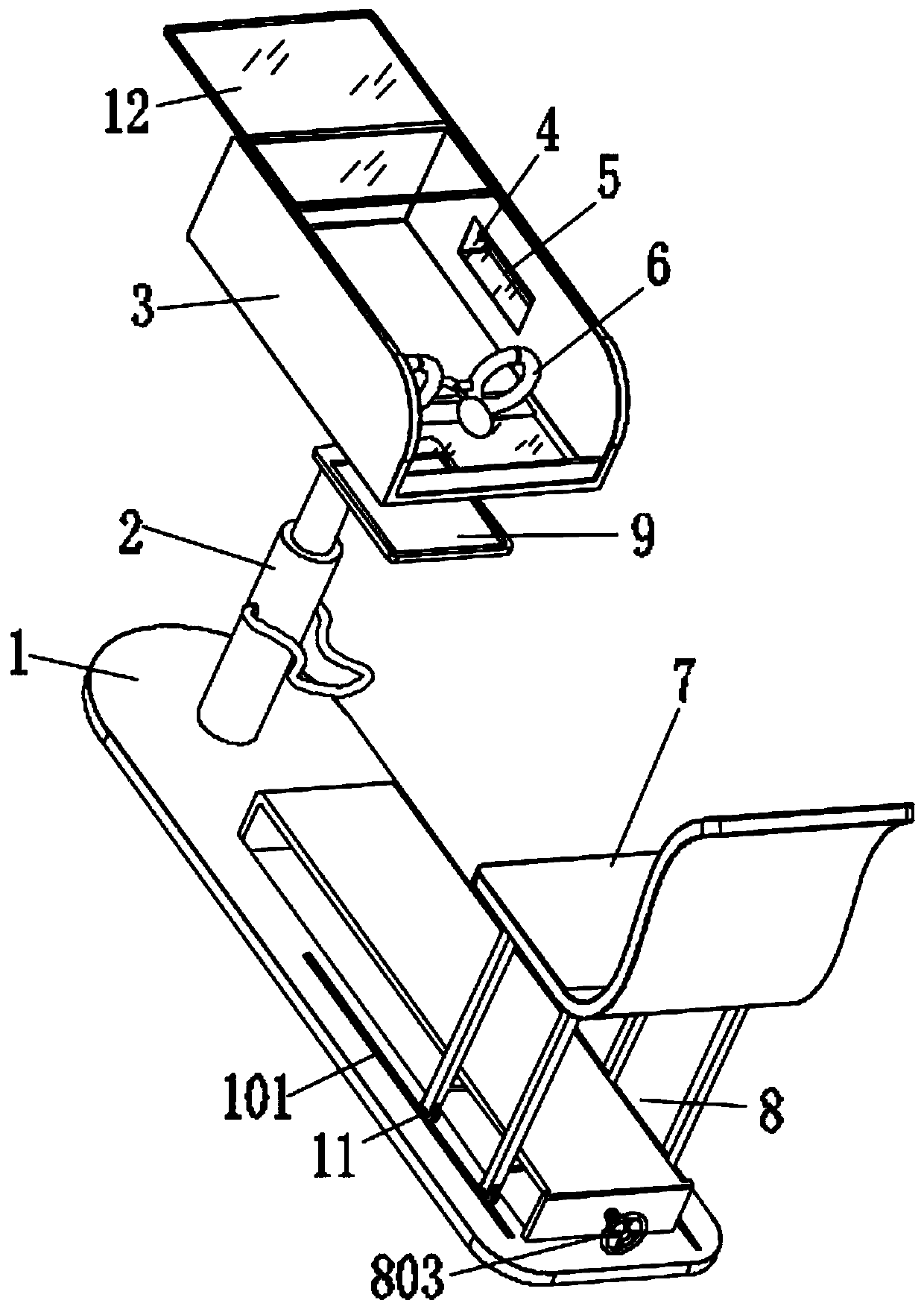 Newborn doctor examination auxiliary device