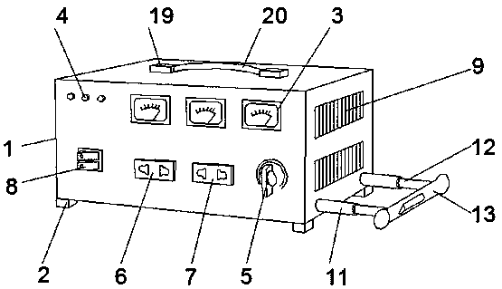 Mobile heat dissipation type household inverter power source