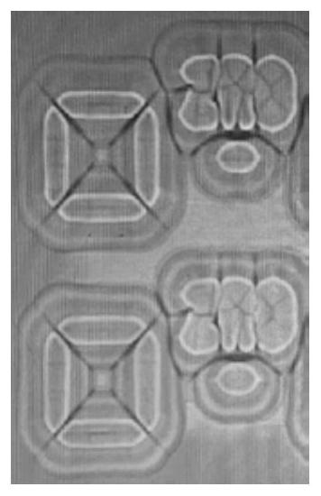 Method and structure for measuring photoetching overlay error before and after epitaxy