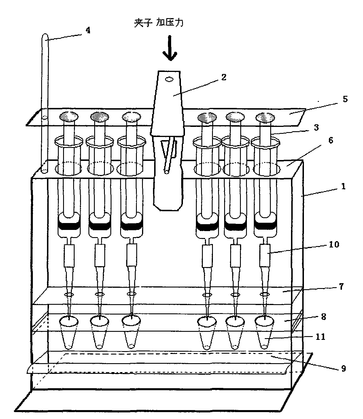 Nanofiber adsorption based array solid-phase extraction device