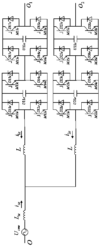 H-bridge cascaded SVG parallel harmonic circulation suppression method