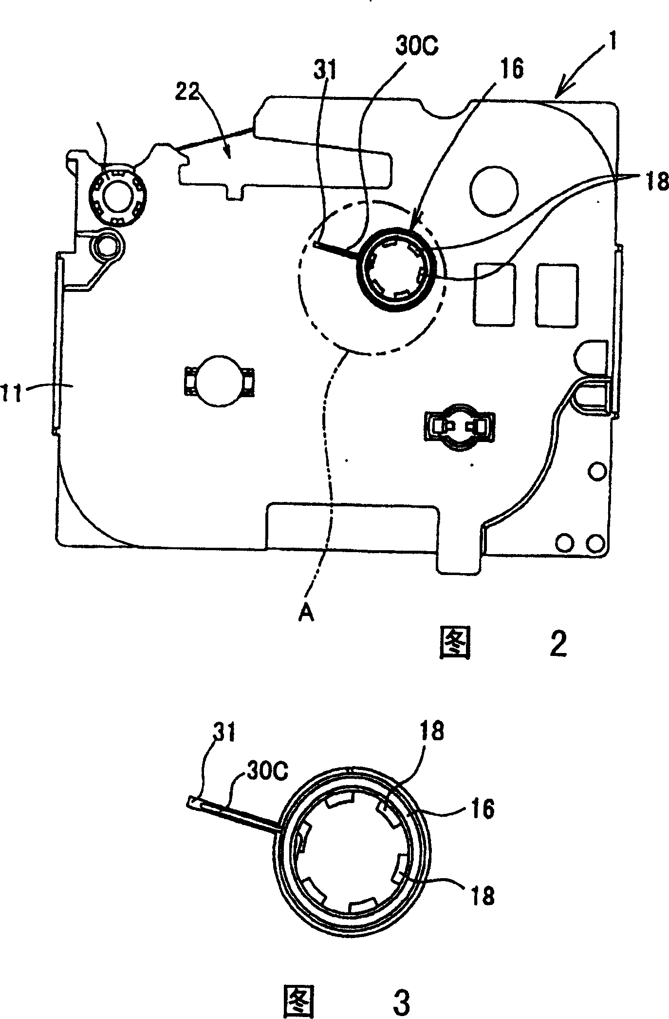 Robbon box with ribbon loose-proof mechanism