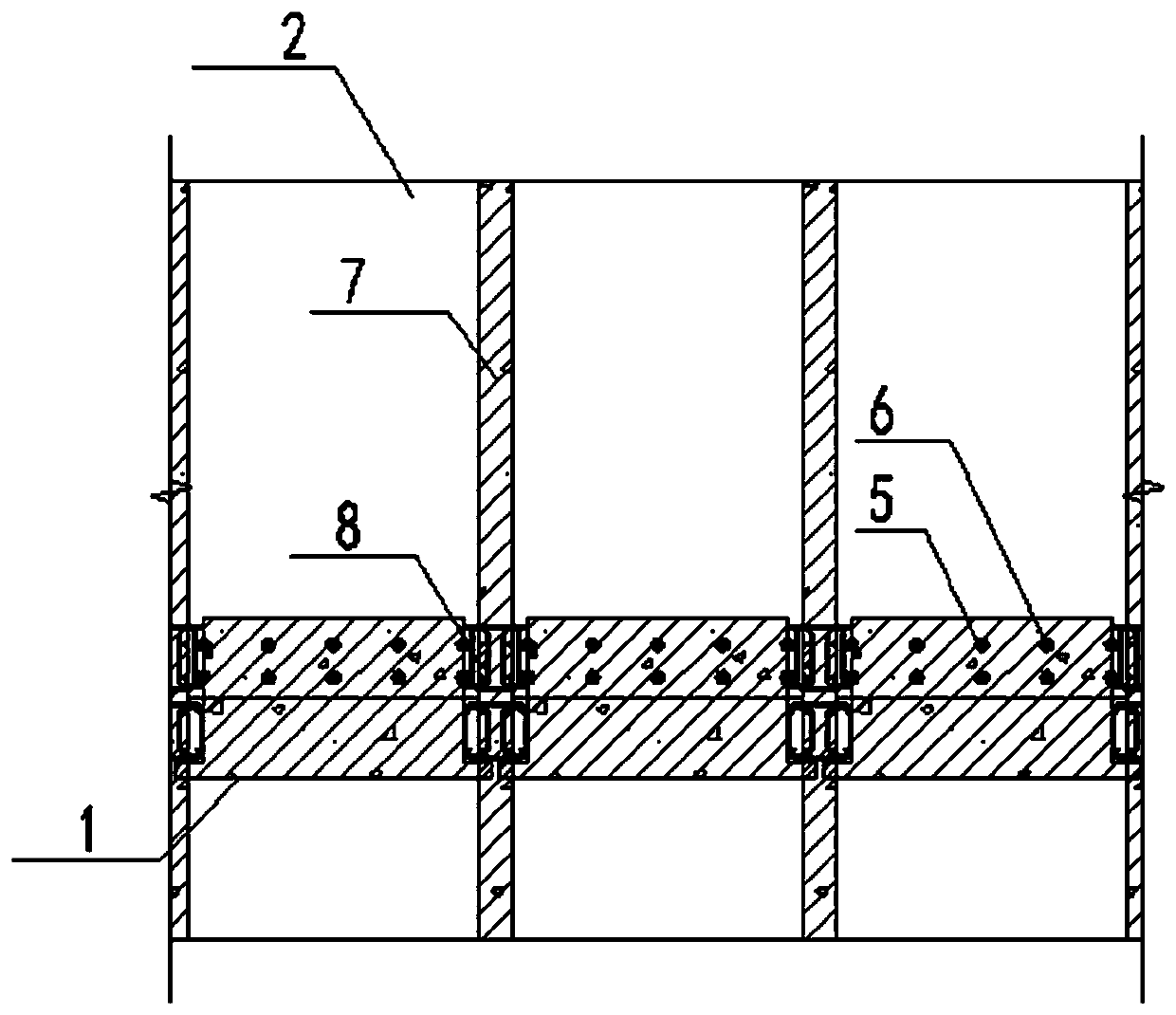 Prefabricated type cantilever retaining wall by grouting anchoring connecting method