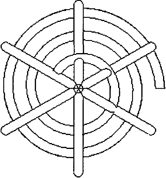 Swirling vena cava filter