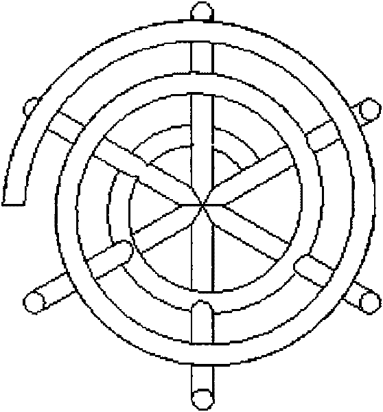 Swirling vena cava filter