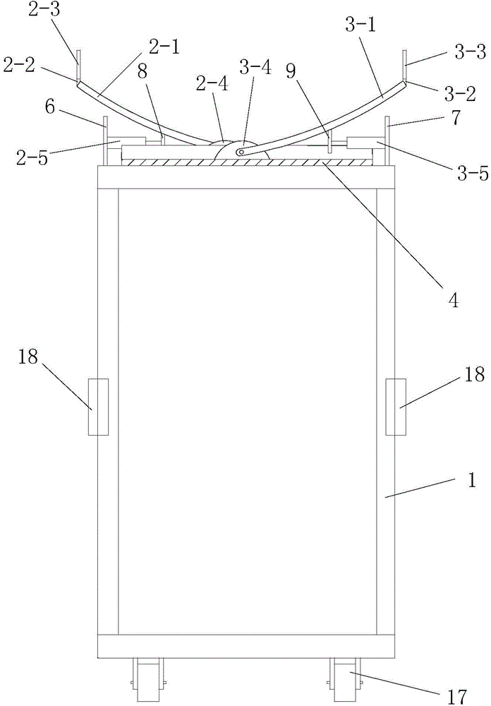 Air duct orifice diameter and orientation automatic adjusting trolley based on double clamping plates