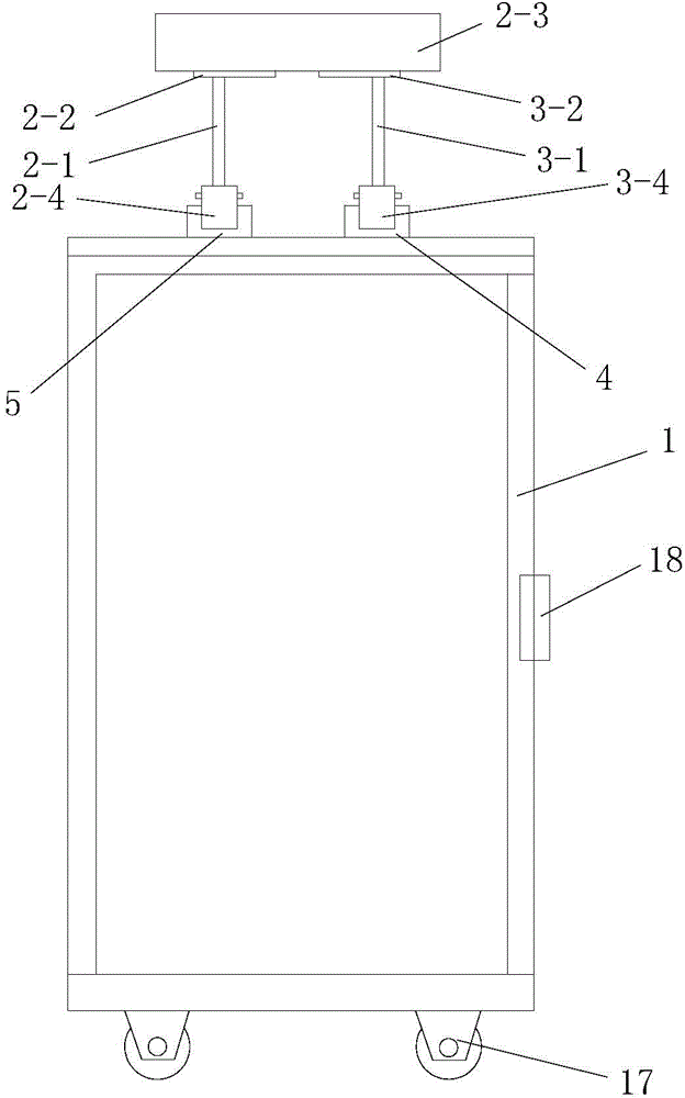 Air duct orifice diameter and orientation automatic adjusting trolley based on double clamping plates