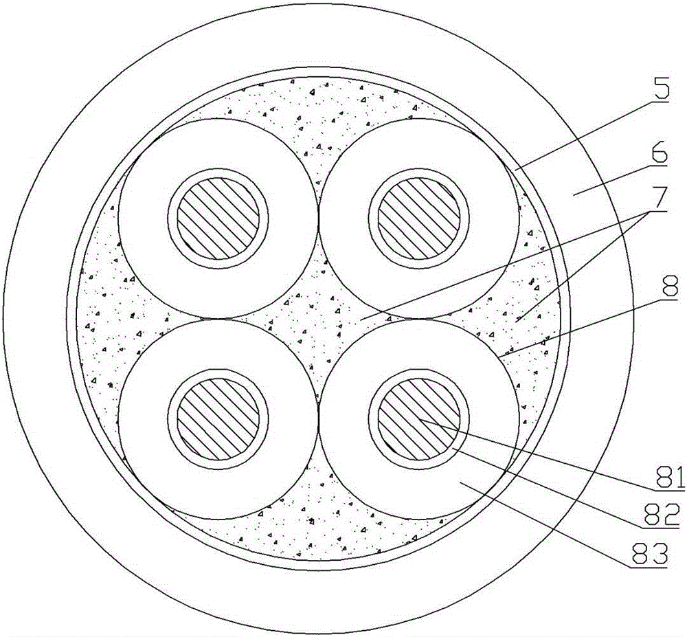 Anti-torsion reel cable structure