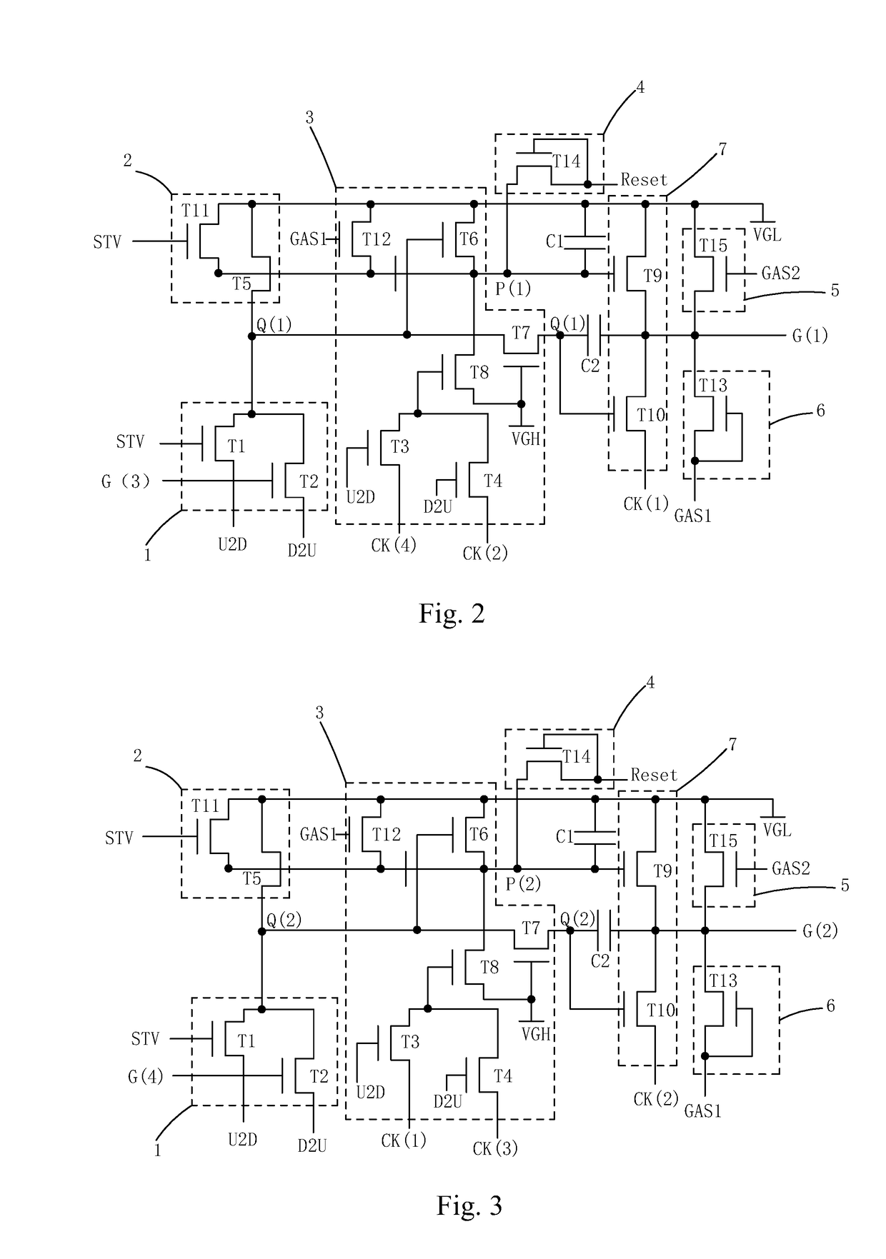 Goa circuit for in-cell type touch display panel