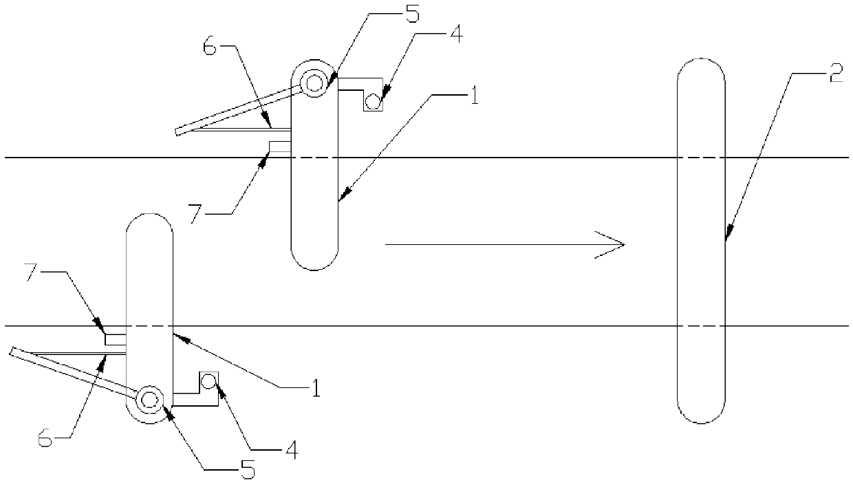 A swing type pre-limit rod and a vehicle super-height detection method