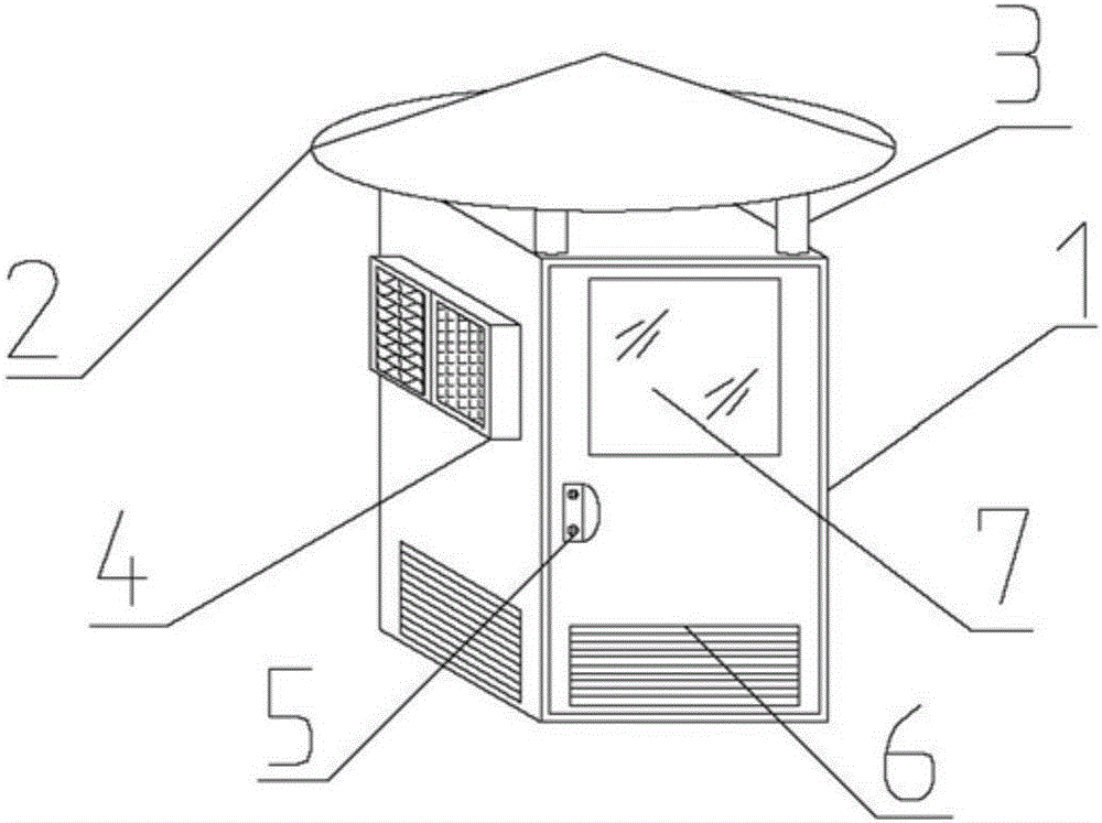 High-and-low voltage switch cabinet with heat dissipation and humidity removal functions