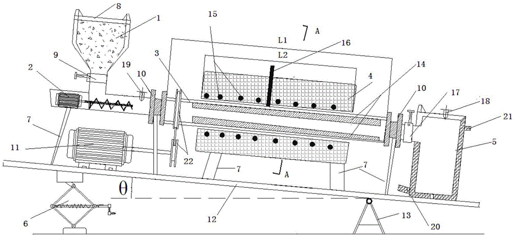 Rotation type dynamic continuous preparing method and device for (M1, M2)(CxN1-x) powder