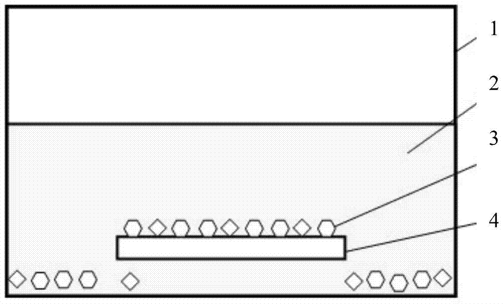 Embedded type combined heat sink as well as preparation method thereof