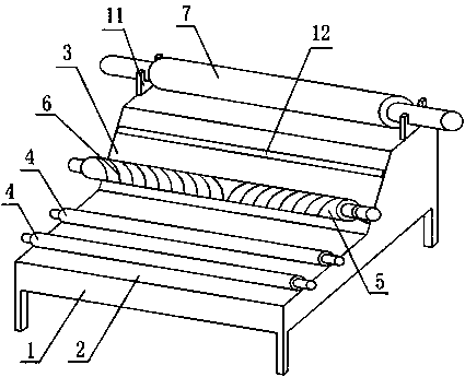 Cloth rolling machine facilitating cloth flattening