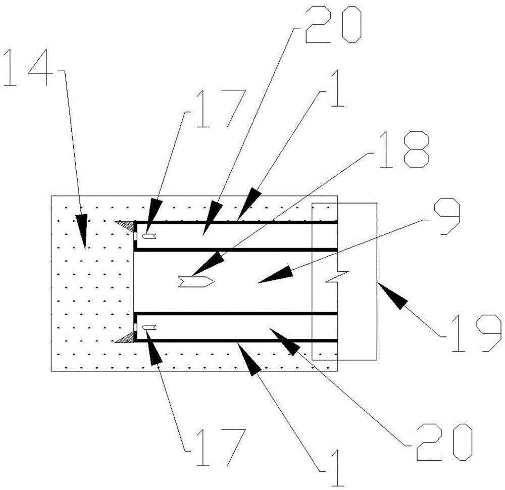 Hole collapse-incapable high-pressure water ejection drilling and broaching anchor rod pile