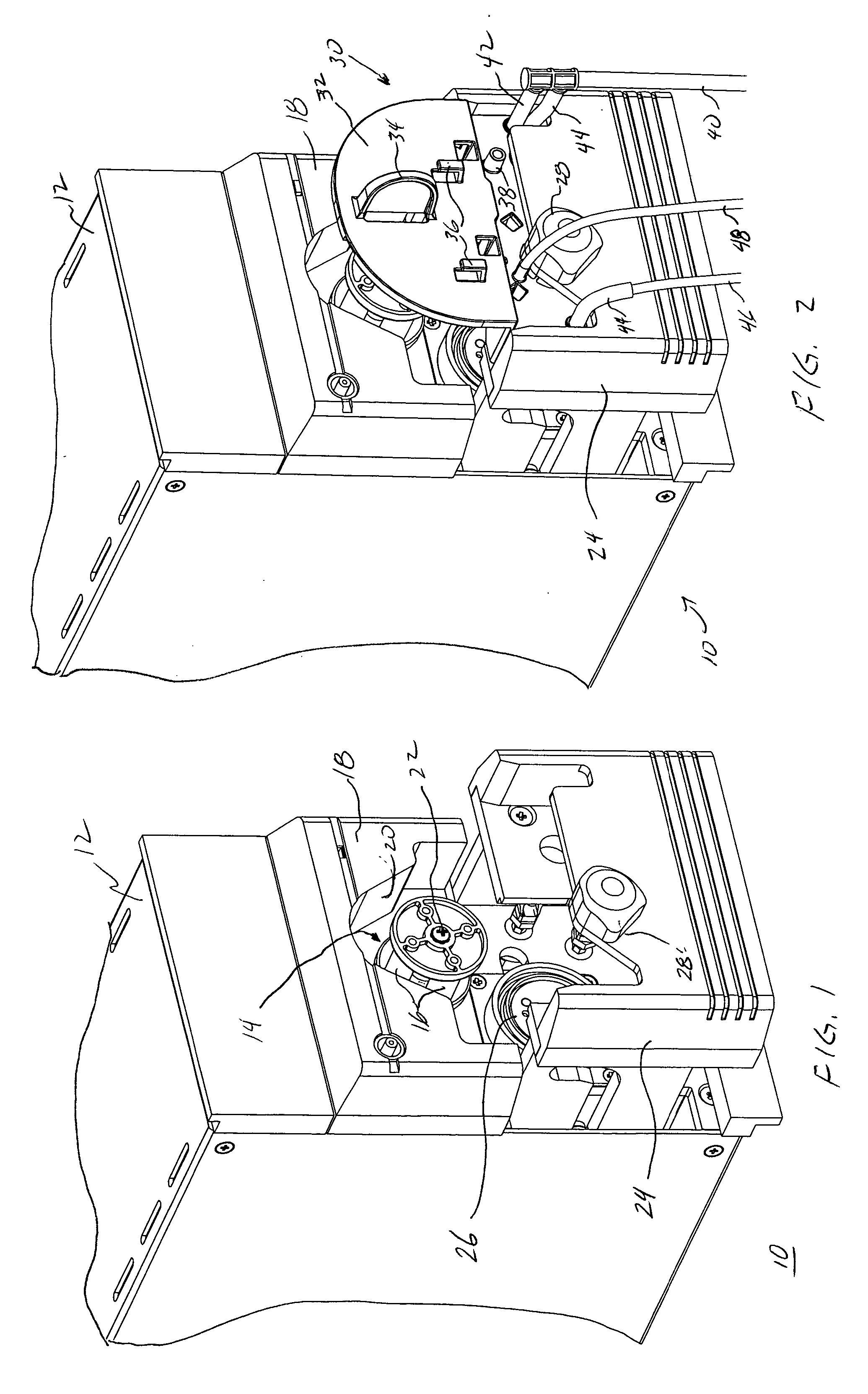 Peristaltic pump with a moveable pump head