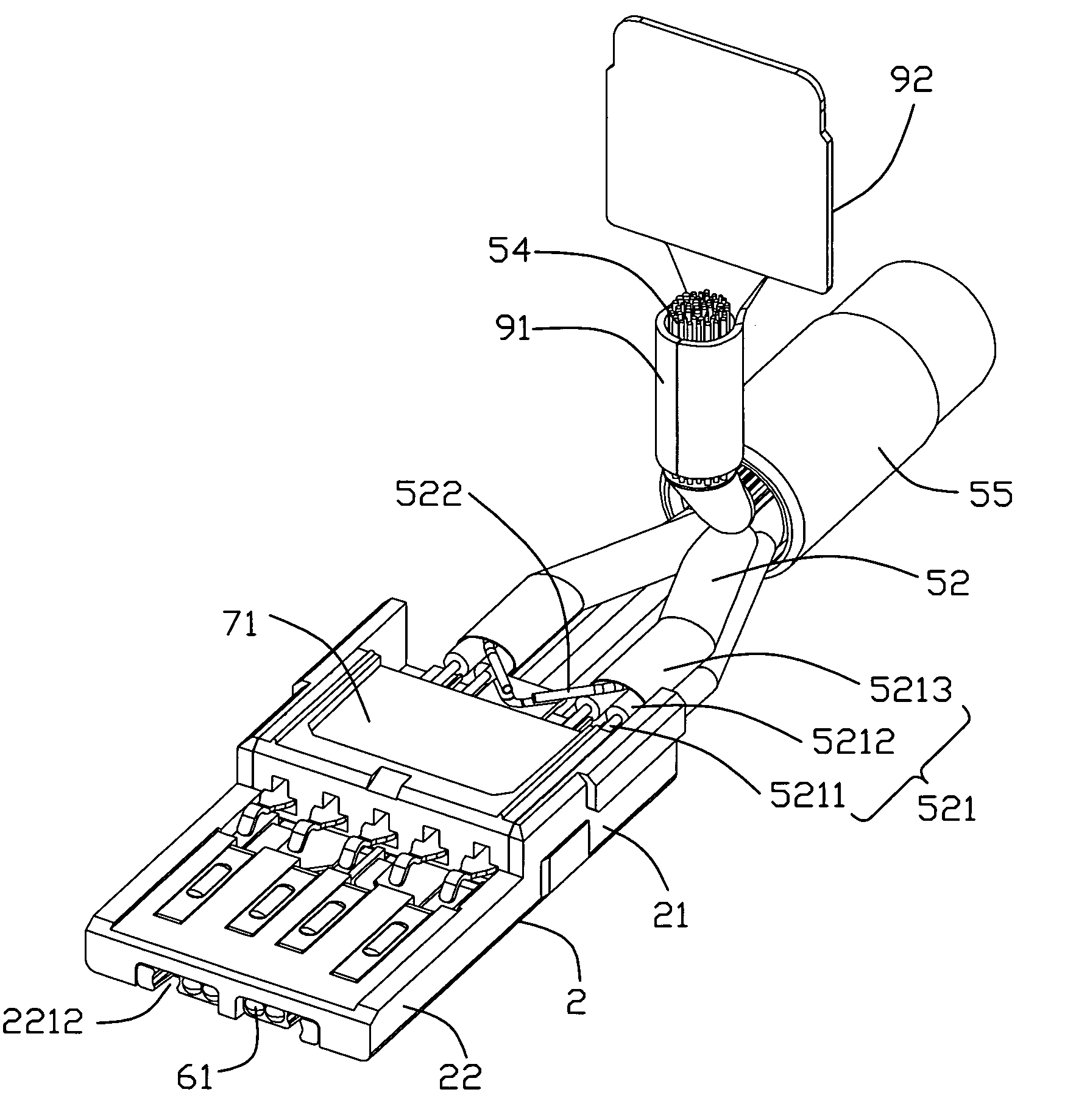 Cable assembly having enhanced interconnection device thereof